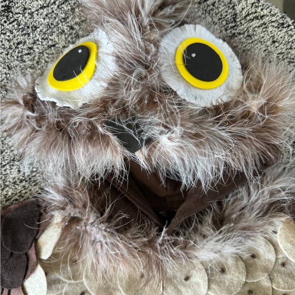 Handmade owl hoodie costume sweatshirt - Picture 4 of 4